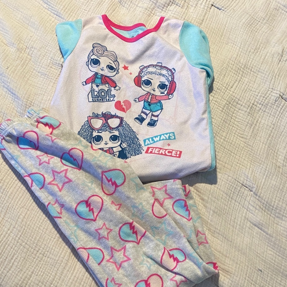 L.O.L. Surprise! Blue and White Kids Pajama Set